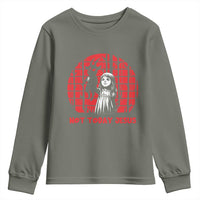 Not Today Jesus Youth Sweatshirt Gothic Dark Art Pastel Goth Creepy Graphic