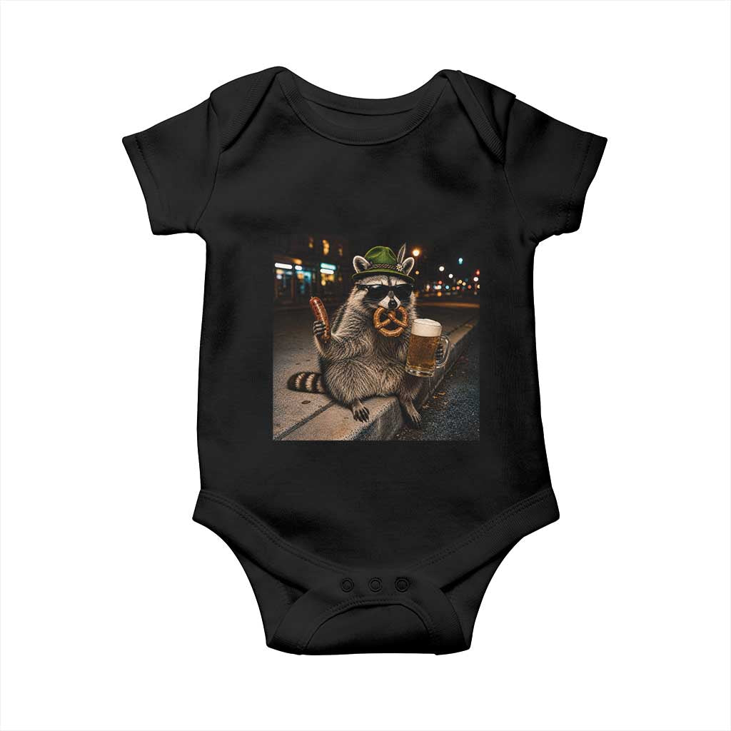 Funny Oktoberfest Raccoon Baby Onesie Cute Trash Panda Beer Festival Bavarian Gift