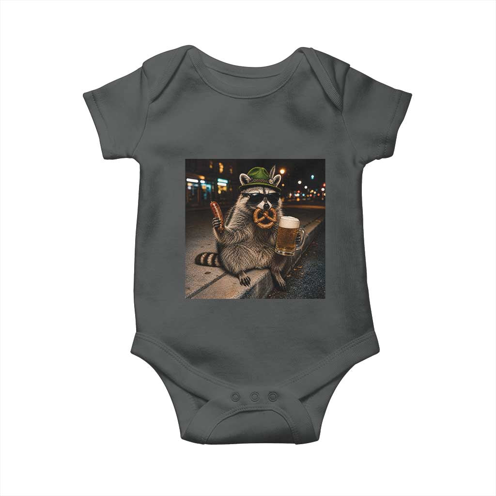 Funny Oktoberfest Raccoon Baby Onesie Cute Trash Panda Beer Festival Bavarian Gift