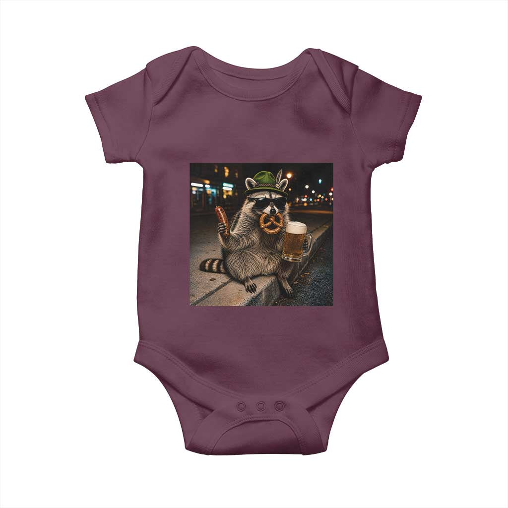 Funny Oktoberfest Raccoon Baby Onesie Cute Trash Panda Beer Festival Bavarian Gift
