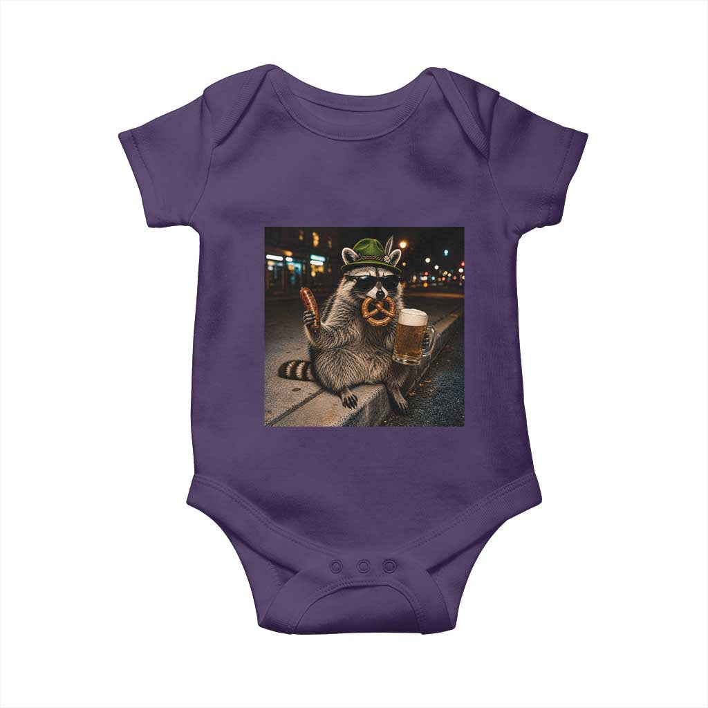 Funny Oktoberfest Raccoon Baby Onesie Cute Trash Panda Beer Festival Bavarian Gift