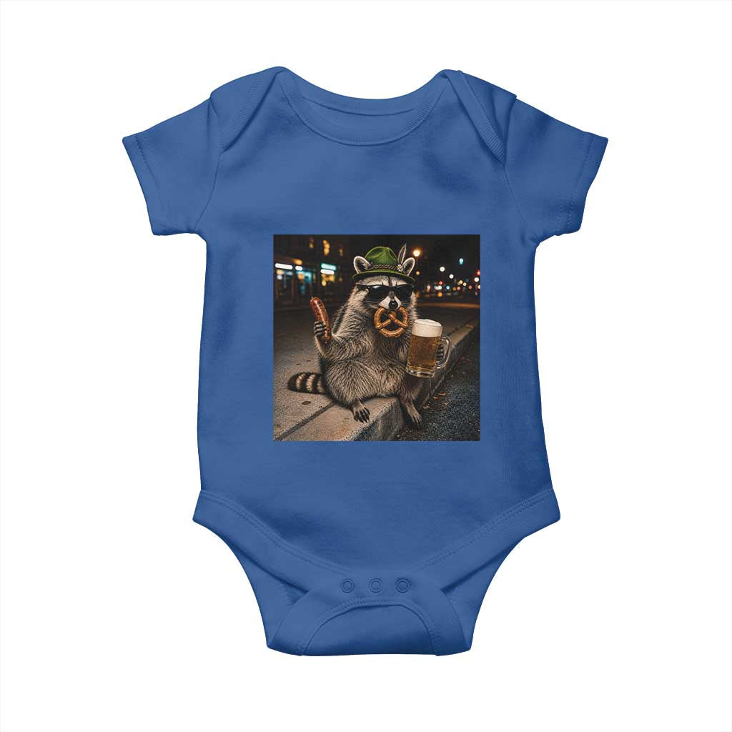 Funny Oktoberfest Raccoon Baby Onesie Cute Trash Panda Beer Festival Bavarian Gift