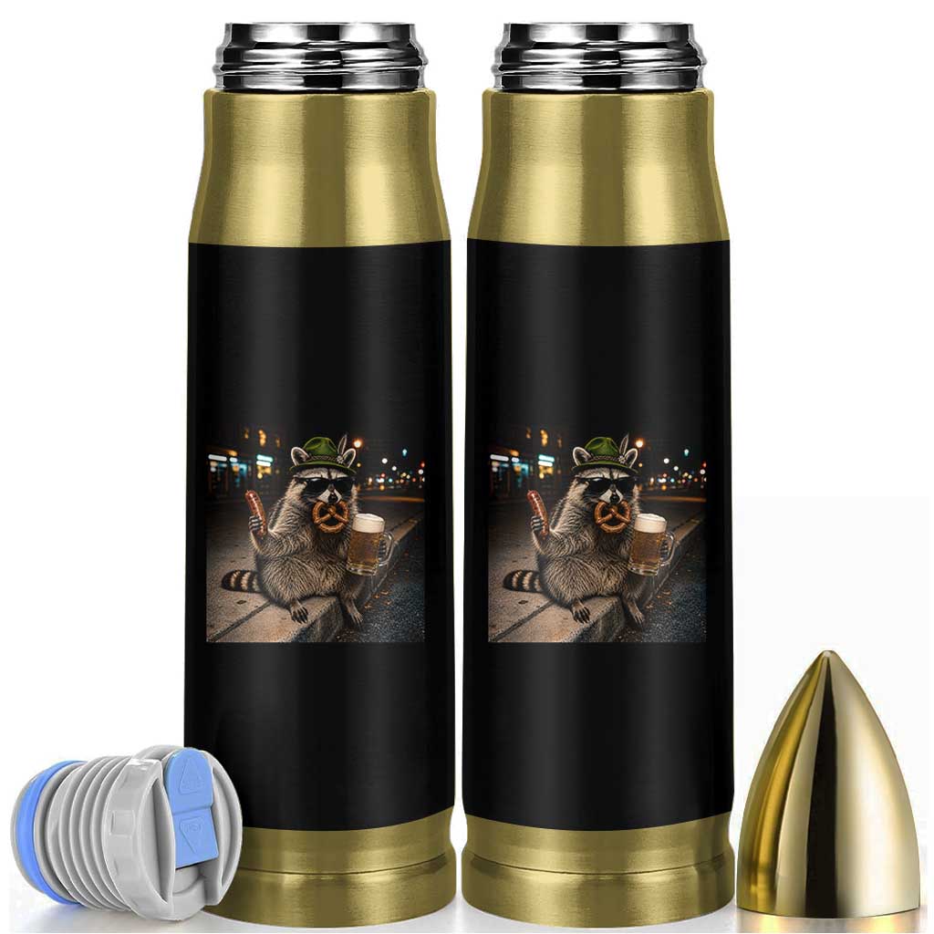 Funny Oktoberfest Raccoon Bullet Tumbler Cute Trash Panda Beer Festival Bavarian Gift