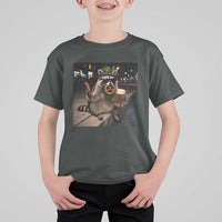 Funny Oktoberfest Raccoon T Shirt For Kid Cute Trash Panda Beer Festival Bavarian Gift