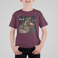 Funny Oktoberfest Raccoon T Shirt For Kid Cute Trash Panda Beer Festival Bavarian Gift