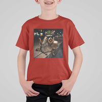 Funny Oktoberfest Raccoon T Shirt For Kid Cute Trash Panda Beer Festival Bavarian Gift
