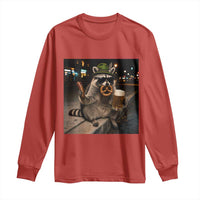 Funny Oktoberfest Raccoon Long Sleeve Shirt Cute Trash Panda Beer Festival Bavarian Gift
