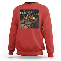 Funny Oktoberfest Raccoon Sweatshirt Cute Trash Panda Beer Festival Bavarian Gift