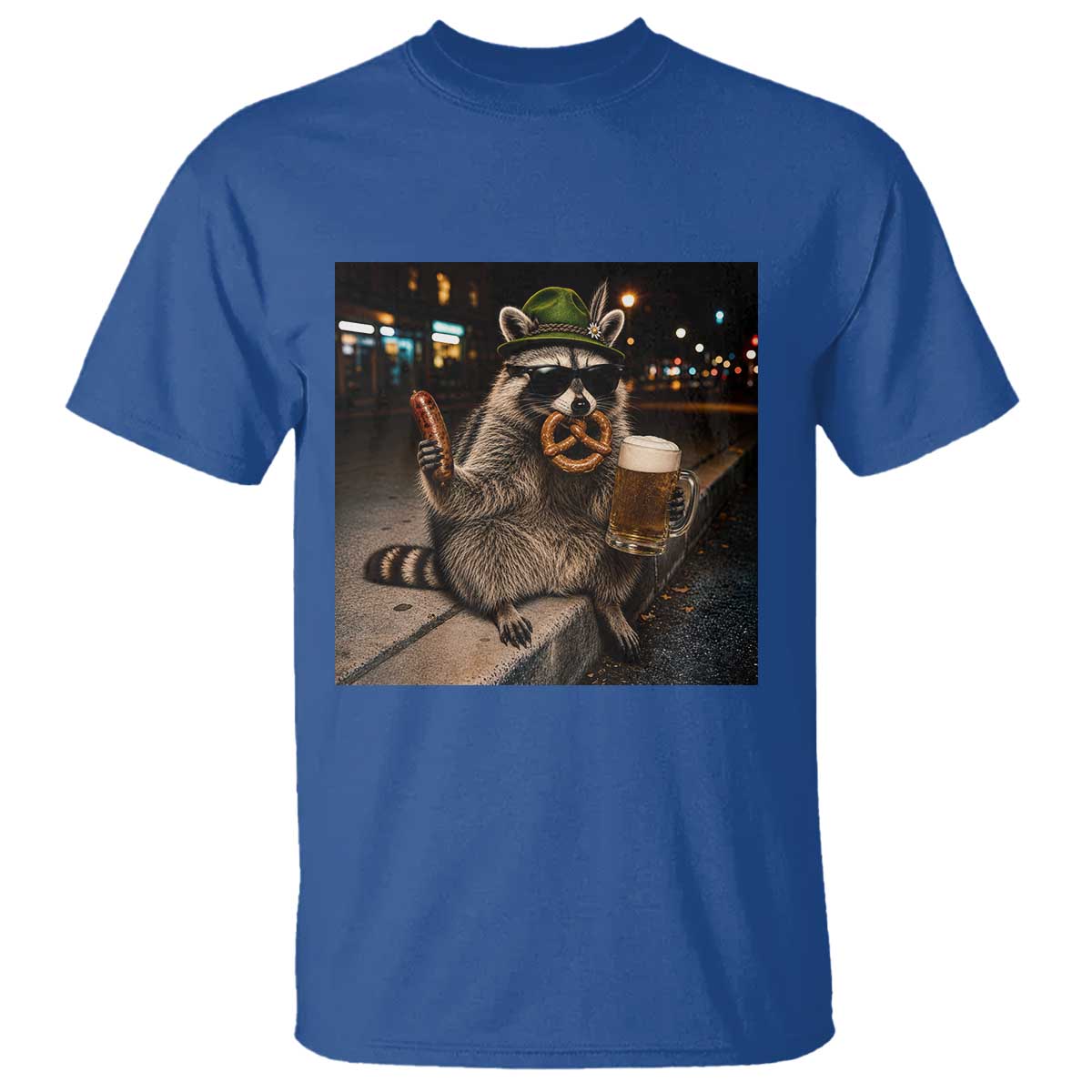 Funny Oktoberfest Raccoon T Shirt Cute Trash Panda Beer Festival Bavarian Gift