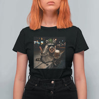 Funny Oktoberfest Raccoon T Shirt For Women Cute Trash Panda Beer Festival Bavarian Gift