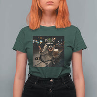 Funny Oktoberfest Raccoon T Shirt For Women Cute Trash Panda Beer Festival Bavarian Gift