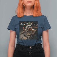 Funny Oktoberfest Raccoon T Shirt For Women Cute Trash Panda Beer Festival Bavarian Gift