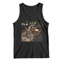 Funny Oktoberfest Raccoon Tank Top Cute Trash Panda Beer Festival Bavarian Gift