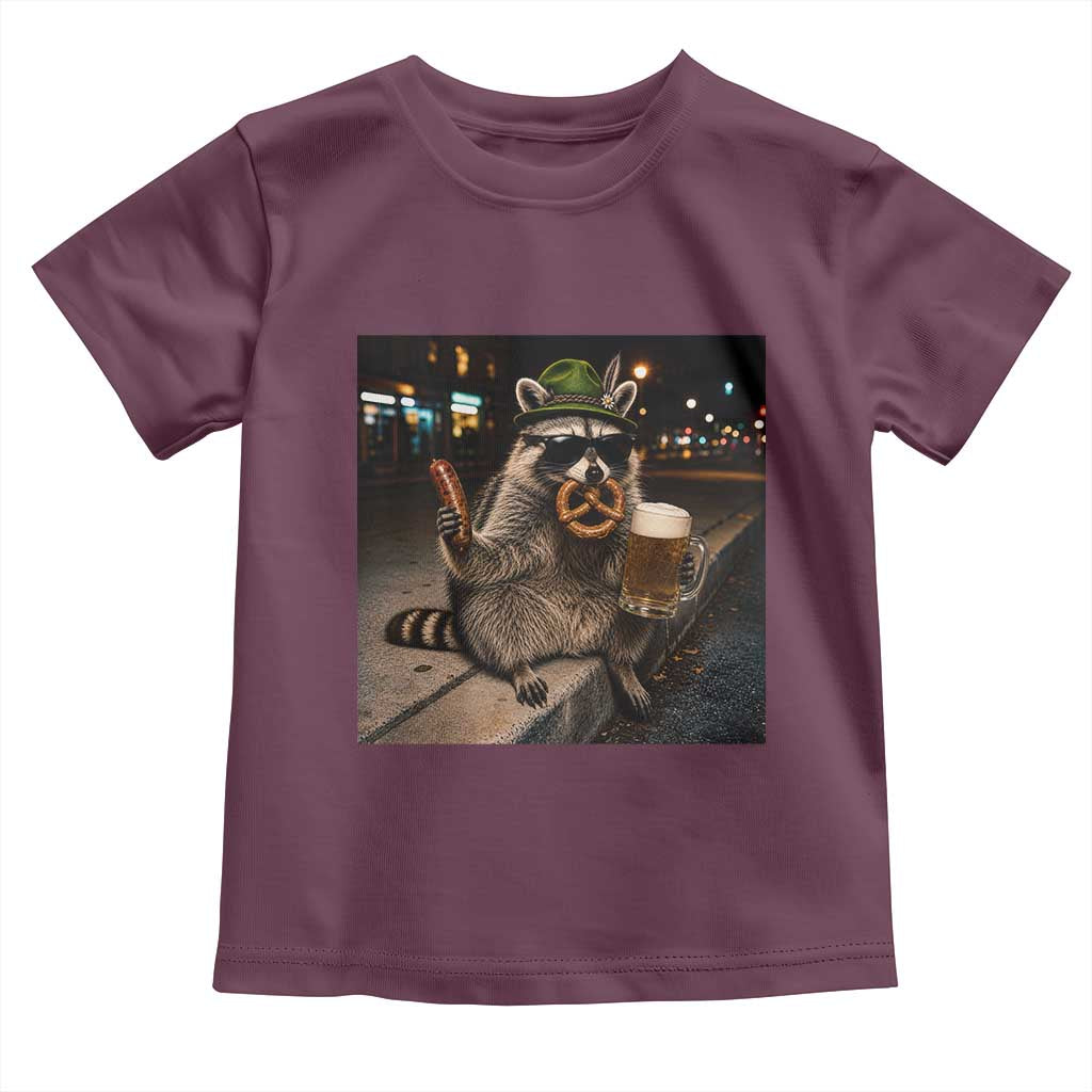 Funny Oktoberfest Raccoon Toddler T Shirt Cute Trash Panda Beer Festival Bavarian Gift