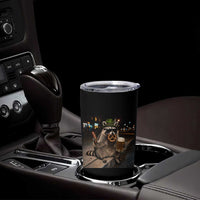 Funny Oktoberfest Raccoon Tumbler Cup Cute Trash Panda Beer Festival Bavarian Gift