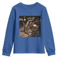 Funny Oktoberfest Raccoon Youth Sweatshirt Cute Trash Panda Beer Festival Bavarian Gift