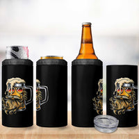 Funny Oktoberfest Beer Lover Gift 4 in 1 Can Cooler Tumbler Cool German Beer Mug