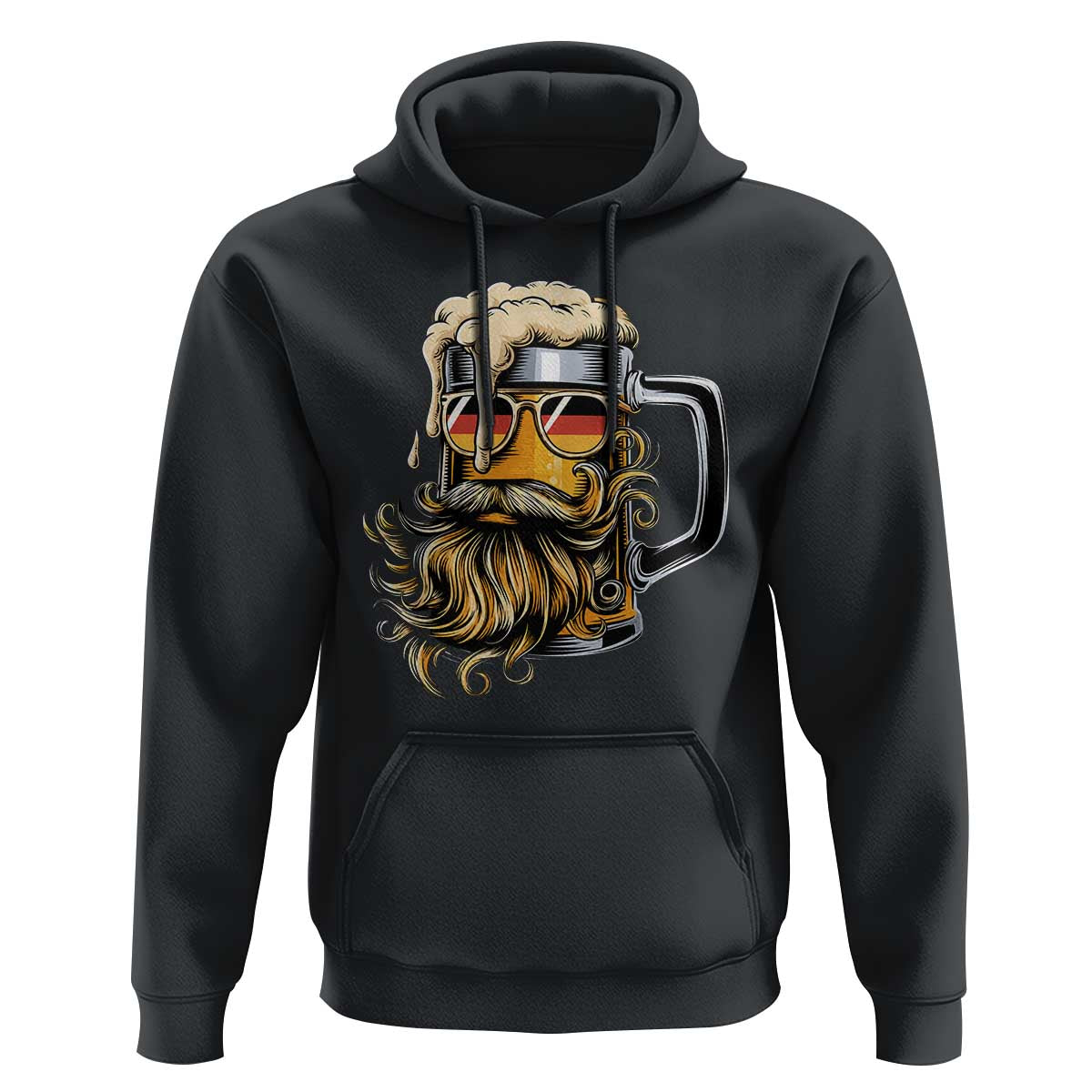 Funny Oktoberfest Beer Lover Gift Hoodie Cool German Beer Mug