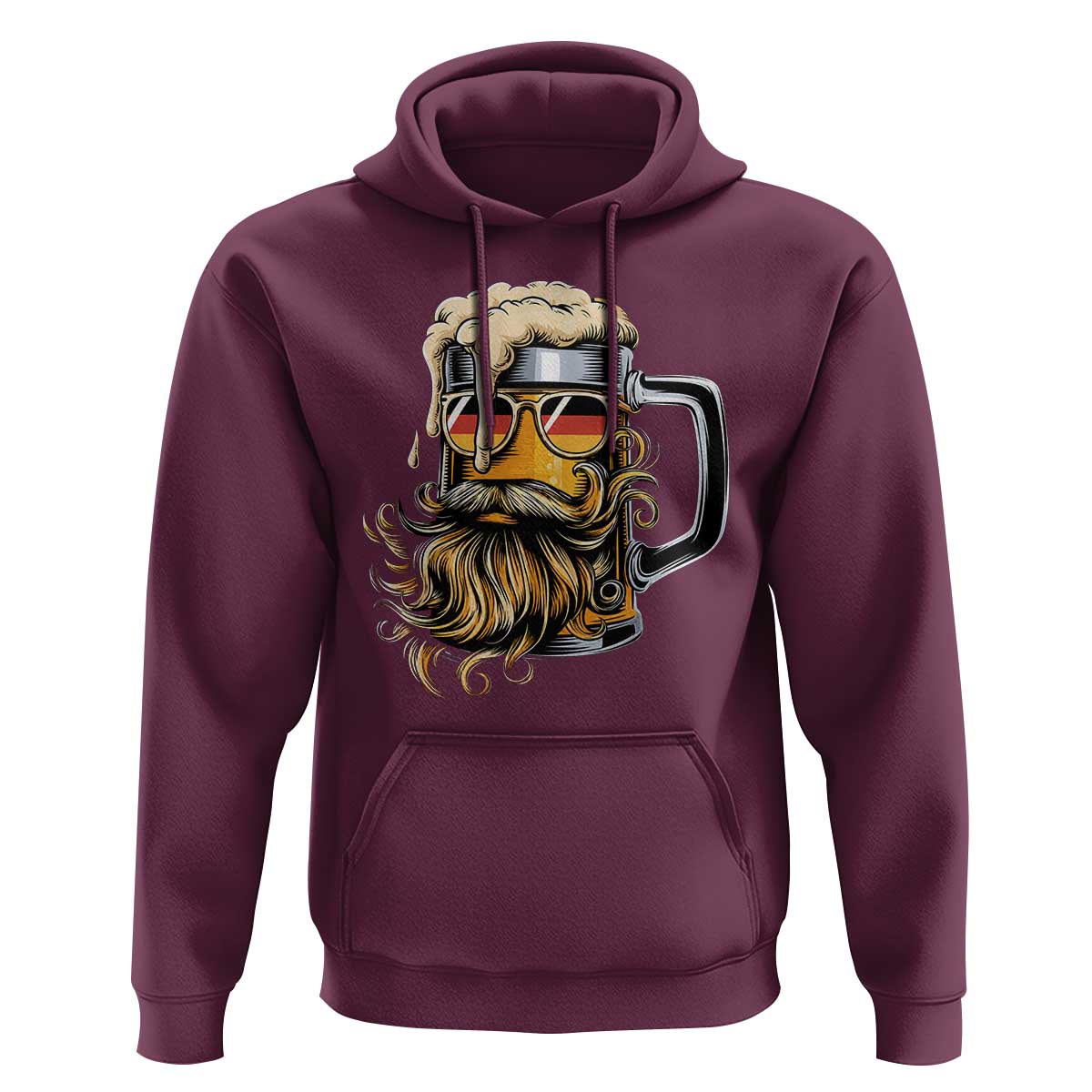 Funny Oktoberfest Beer Lover Gift Hoodie Cool German Beer Mug