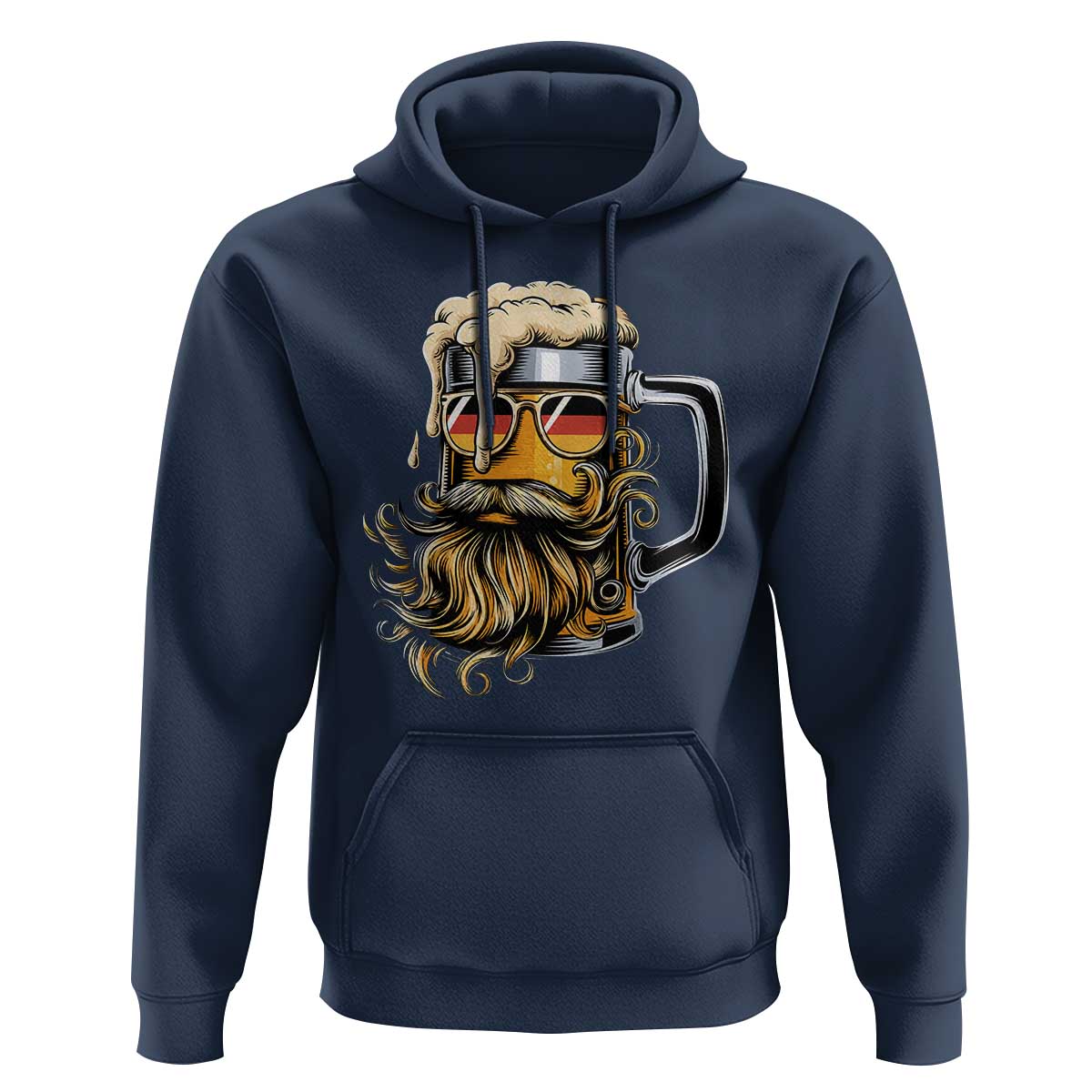 Funny Oktoberfest Beer Lover Gift Hoodie Cool German Beer Mug