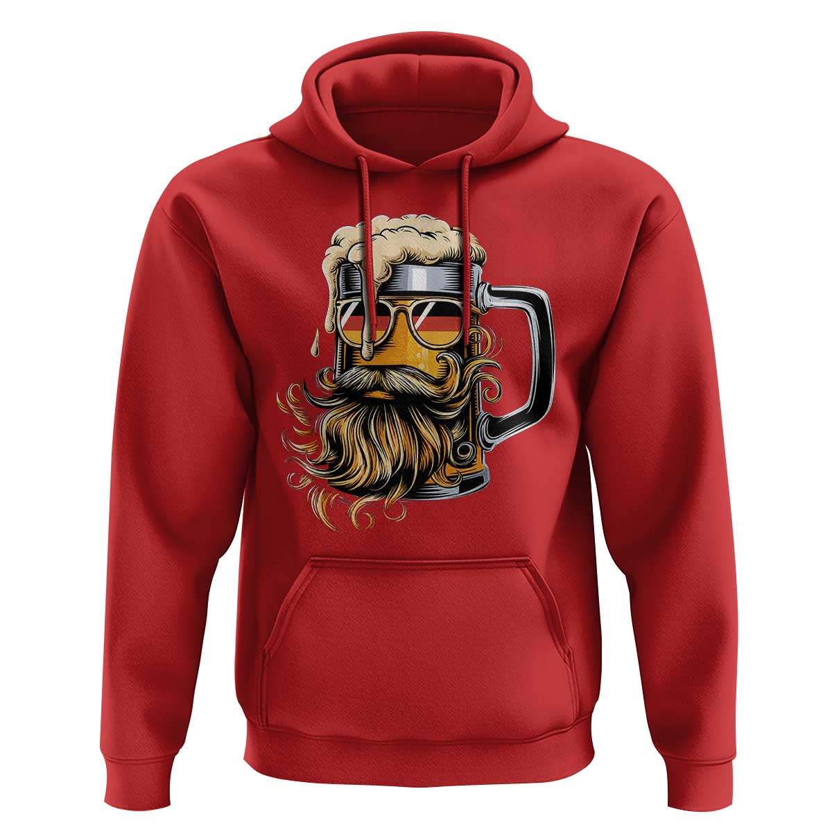 Funny Oktoberfest Beer Lover Gift Hoodie Cool German Beer Mug
