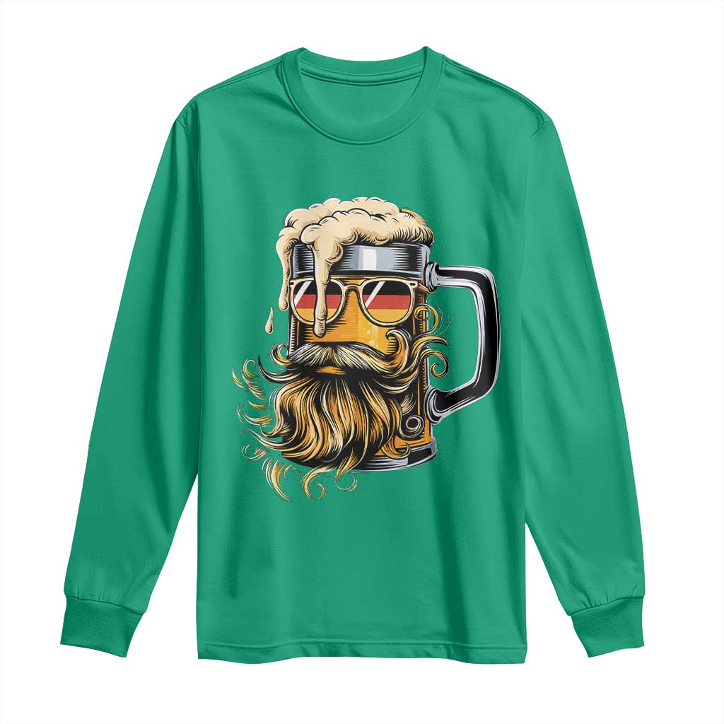 Funny Oktoberfest Beer Lover Gift Long Sleeve Shirt Cool German Beer Mug