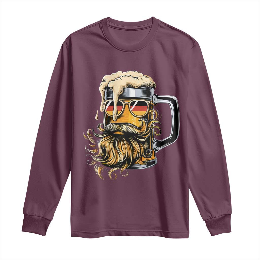 Funny Oktoberfest Beer Lover Gift Long Sleeve Shirt Cool German Beer Mug