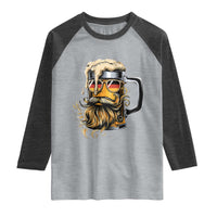 Funny Oktoberfest Beer Lover Gift Raglan Shirt Cool German Beer Mug