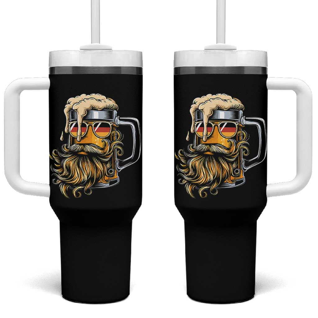 Funny Oktoberfest Beer Lover Gift Tumbler With Handle Cool German Beer Mug