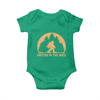 Knitting Bigfoot In The Wild Funny Gift Baby Onesie - Wonder Print Shop