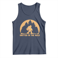 Knitting Bigfoot In The Wild Funny Gift Tank Top - Wonder Print Shop