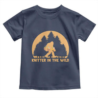 Knitting Bigfoot In The Wild Funny Gift Toddler T Shirt - Wonder Print Shop
