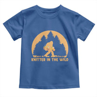 Knitting Bigfoot In The Wild Funny Gift Toddler T Shirt - Wonder Print Shop