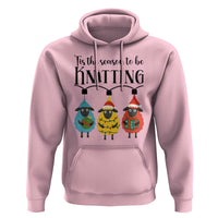 Tis The Season To Be Knitting Hoodie Christmas Gift - Wonder Print Shop