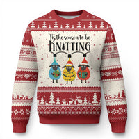Tis The Season To Be Knitting Ugly Christmas Sweater Xmas Gift - Wonder Print Shop