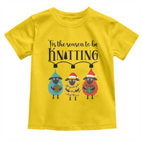 Tis The Season To Be Knitting Toddler T Shirt Christmas Gift - Wonder Print Shop