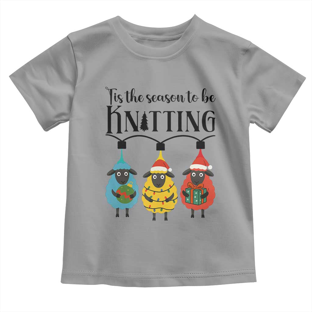 Tis The Season To Be Knitting Toddler T Shirt Christmas Gift - Wonder Print Shop