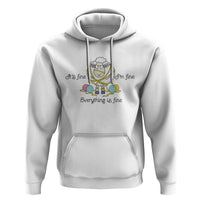 Its Fine I am Fine Everything Is Fine Hoodie Funny Sheep Yarn Chaos - Wonder Print Shop