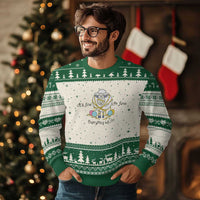 Its Fine I am Fine Everything Is Fine Ugly Christmas Sweater Funny Sheep Yarn Chaos - Wonder Print Shop