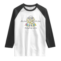 Its Fine I am Fine Everything Is Fine Raglan Shirt Funny Sheep Yarn Chaos - Wonder Print Shop