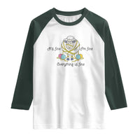 Its Fine I am Fine Everything Is Fine Raglan Shirt Funny Sheep Yarn Chaos - Wonder Print Shop