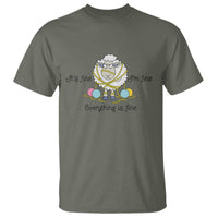 Its Fine I am Fine Everything Is Fine T Shirt Funny Sheep Yarn Chaos - Wonder Print Shop