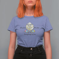 Its Fine I am Fine Everything Is Fine T Shirt For Women Funny Sheep Yarn Chaos - Wonder Print Shop