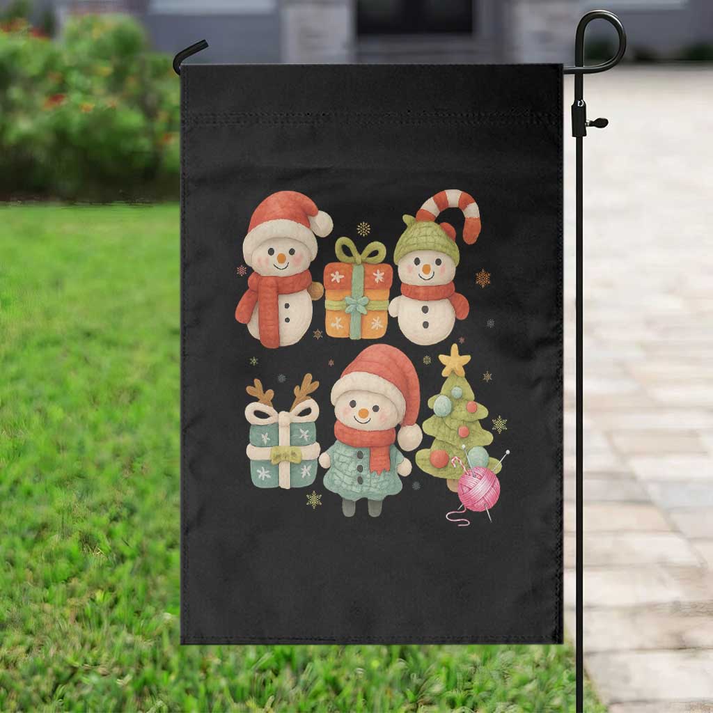 Crochet Christmas Garden Flag Funny Xmas Gift For Crocheter - Wonder Print Shop
