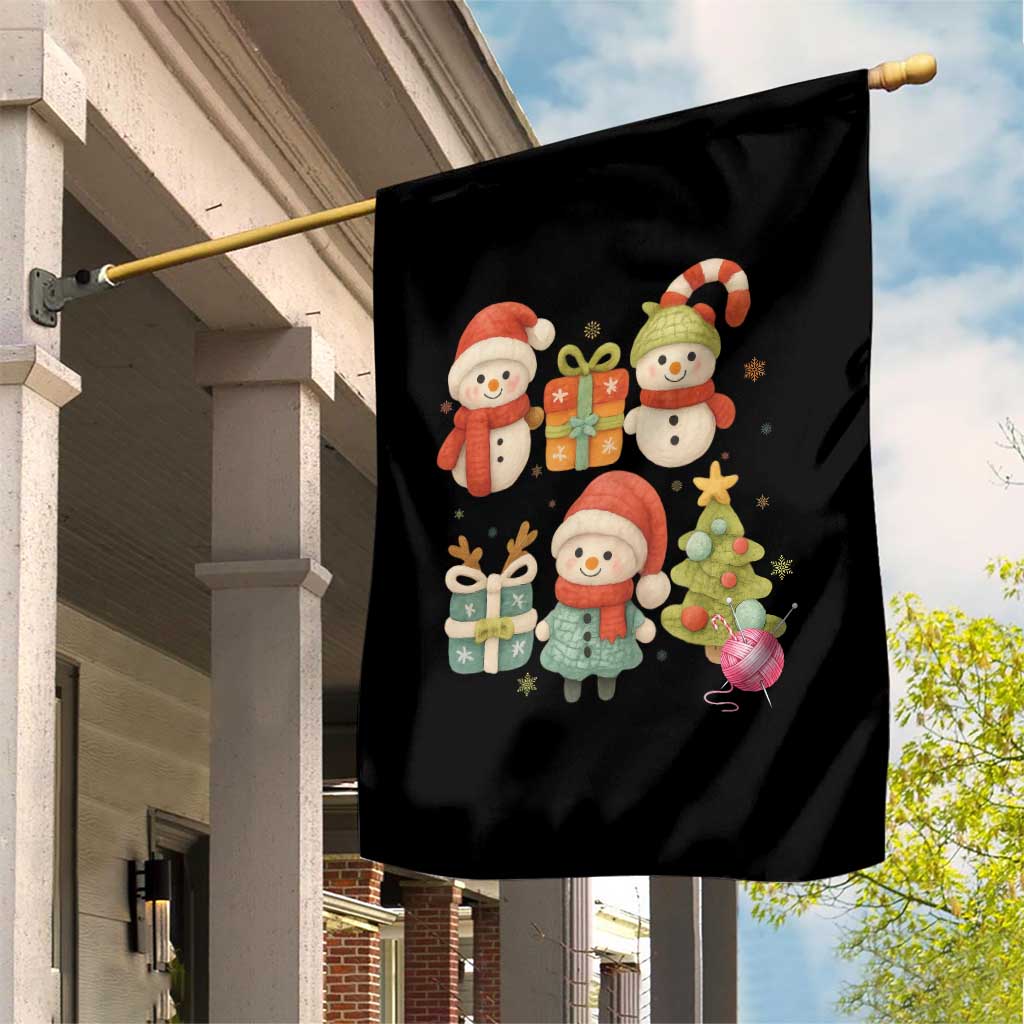Crochet Christmas Garden Flag Funny Xmas Gift For Crocheter - Wonder Print Shop
