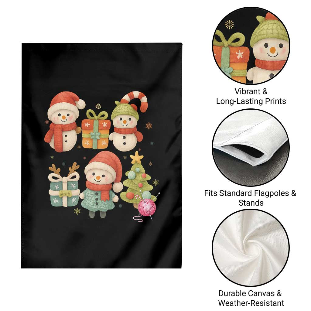 Crochet Christmas Garden Flag Funny Xmas Gift For Crocheter - Wonder Print Shop