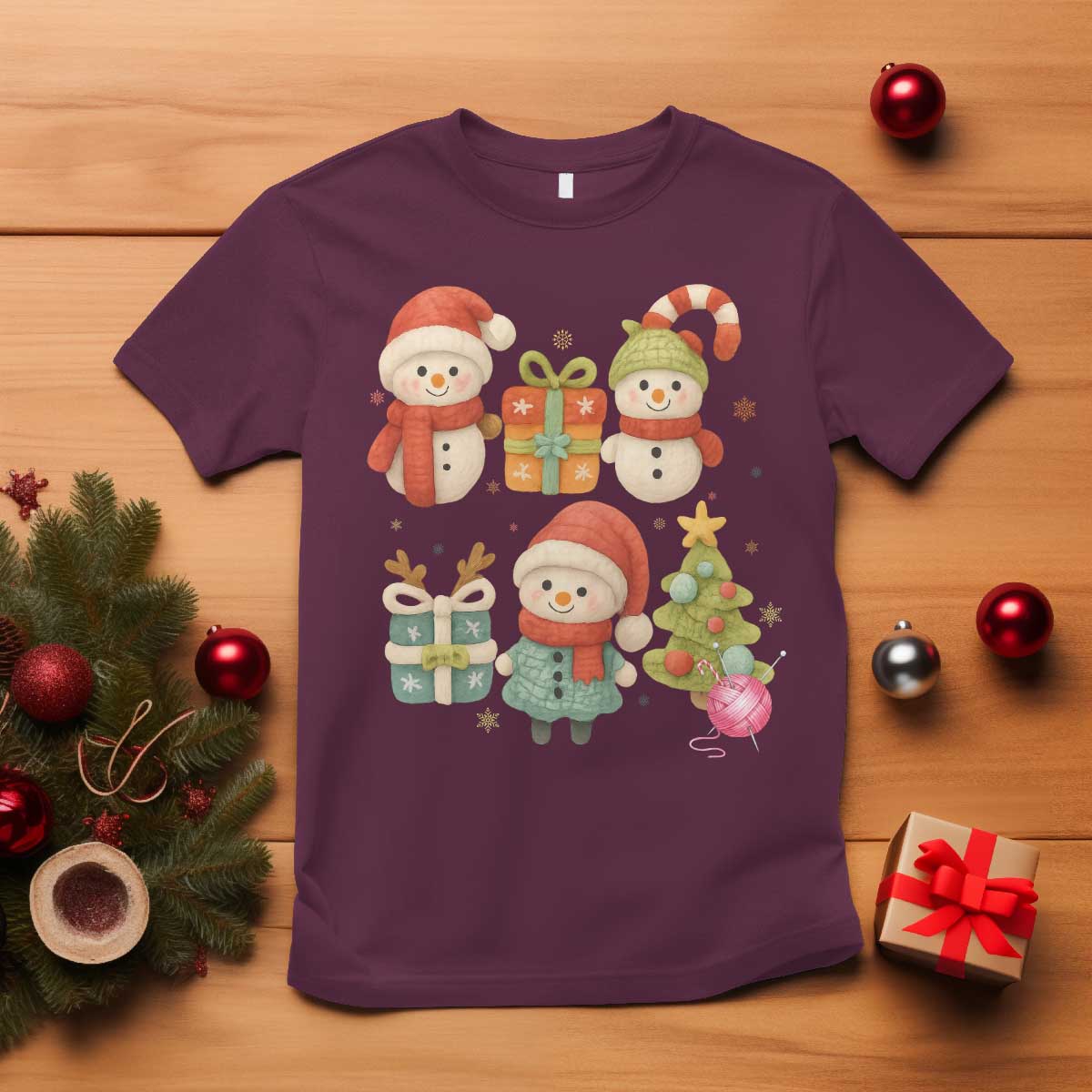 Crochet Christmas T Shirt Funny Xmas Gift For Crocheter - Wonder Print Shop