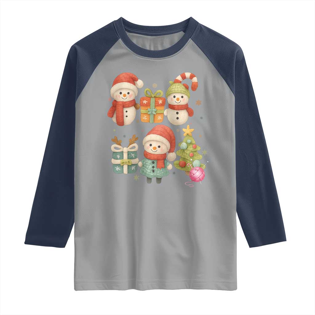 Crochet Christmas Raglan Shirt Funny Xmas Gift For Crocheter - Wonder Print Shop
