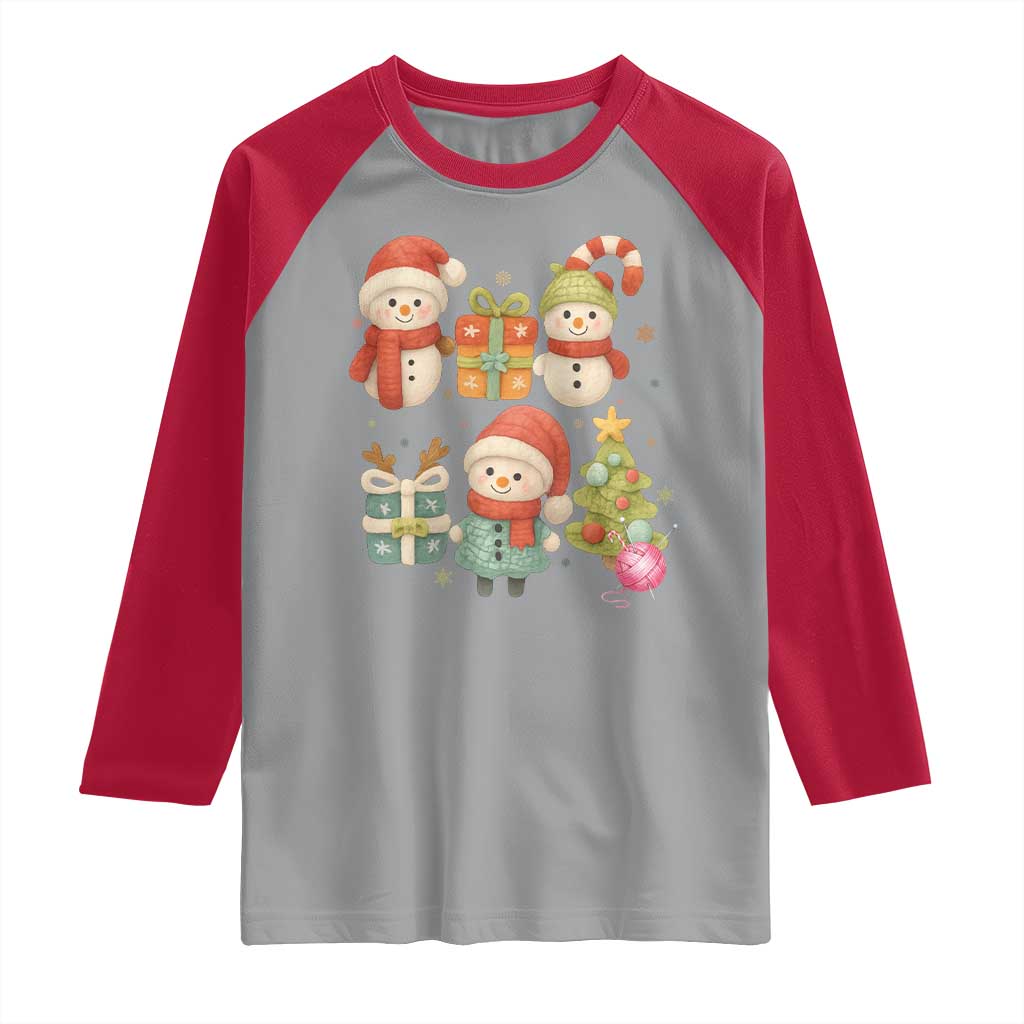 Crochet Christmas Raglan Shirt Funny Xmas Gift For Crocheter - Wonder Print Shop