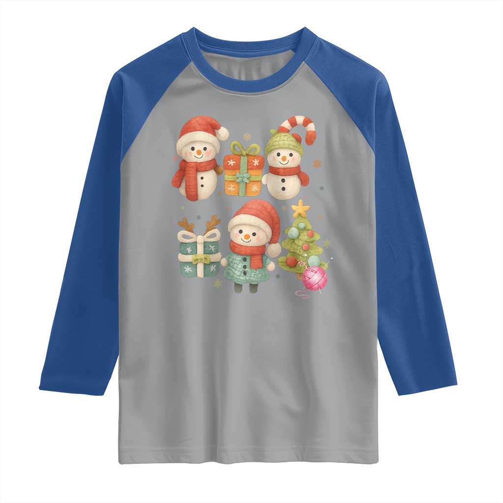 Crochet Christmas Raglan Shirt Funny Xmas Gift For Crocheter - Wonder Print Shop